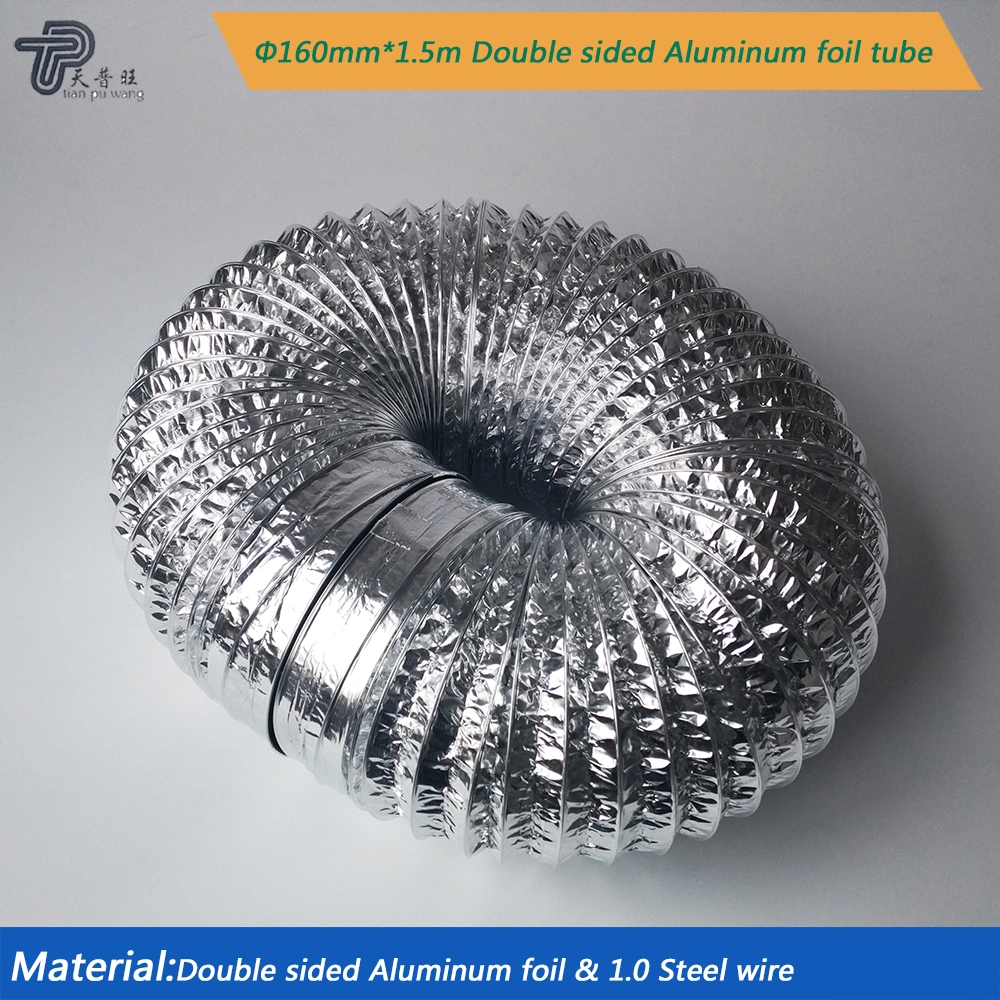 Aluminum Flexible Ventilator Air Ducting Spiral Duct for Kitchen Hood