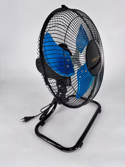 Ventilador de piso de hierro de 9 pulgadas de material completo /Ventilador de piso de alta velocidad/Ventilador de mesa/Ventilador oscilante/Personalización básica Personalización de muestra Ventilador eléctrico Ventilador CC