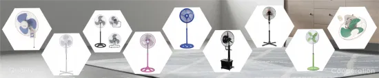  Ventilador de refrigeración de aire Ventilador de potencia Ventilador de pedestal de 70 W Productos/proveedores de 5bblade China.  Muestra de personalización básica del ventilador de soporte alto con cabezal oscilante de 56/60/16/18 pulgadas